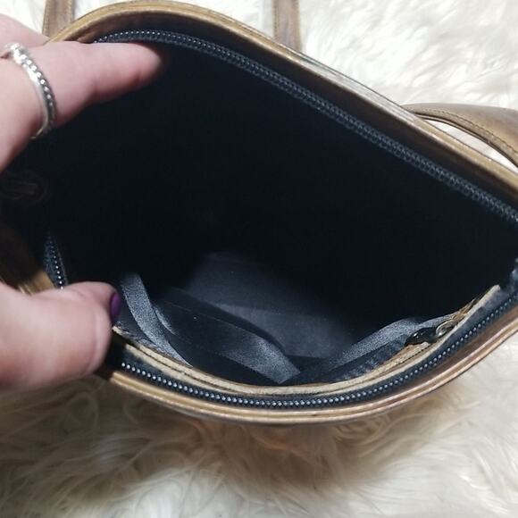 Rare!!! Vintage Jane Yoo Handpainted Wearable Art Crossbody Bag - Picture 5 of 9